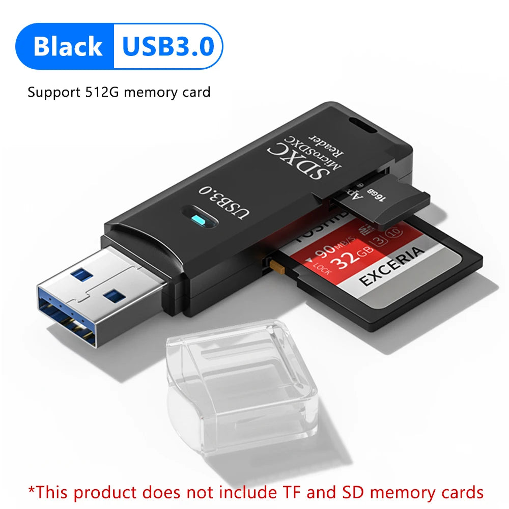 2 in 1 USB 3.0 Card Reader