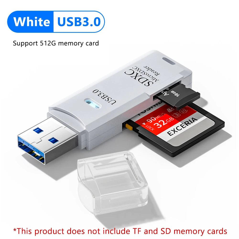 2 in 1 USB 3.0 Card Reader